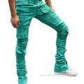 Men Fit Fit Outdoor Mid -Mid Wist Men Jeans